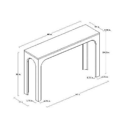 Thetford Console Table Gray - Threshold™ Designed With Studio McGee - Image 6