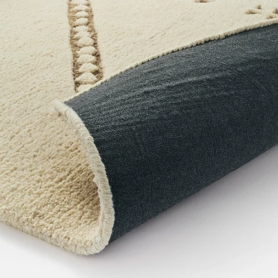 Cedar Hills Plush Geo Print Rug Cream - Threshold™ Designed With Studio McGee - Image 3