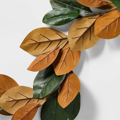Magnolia Christmas Leaf Garland - Threshold™ Designed With Studio McGee - Image 2
