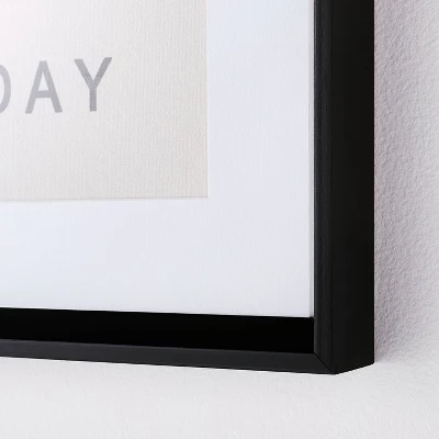 12" X 16" Today Is A Good Day Framed Wall Canvas Brown - Threshold™ Designed With Studio McGee - Image 2