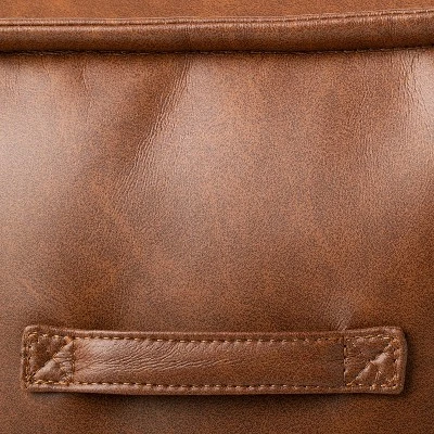 Evanston Leather Cube Pouf - Threshold™ Designed With Studio McGee - Image 3