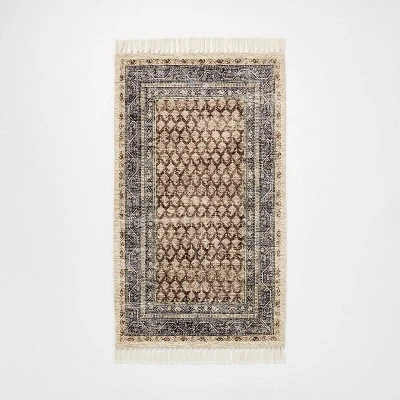 Persian Printed Paisley Style Rug Navy - Threshold™ Designed With Studio McGee™ - Image 4