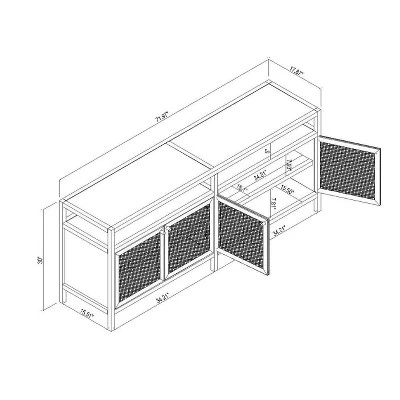 Springville Caned Door TV Stand - Threshold™ Designed With Studio McGee - Image 7