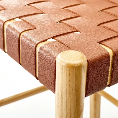 Cliff Haven Solid Wood With Woven Seat Counter Height Barstool - Threshold™ Designed With Studio McGee - Image 4