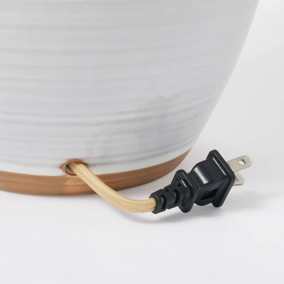 Large Ceramic Jar Table Lamp (Includes LED Light Bulb) Gray - Threshold™ Designed With Studio McGee - Image 5