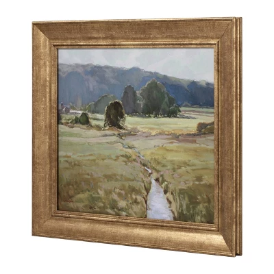 16" X 14" Summer Pasture Framed Wall Art Brass - Threshold™ Designed With Studio McGee - Image 2