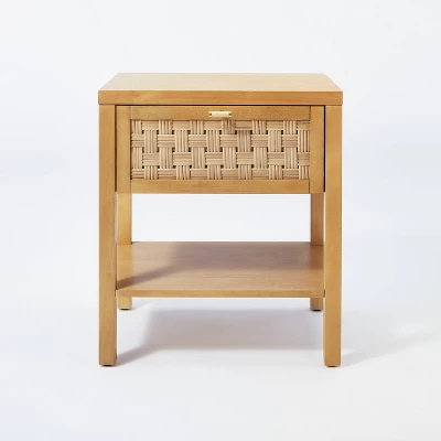 Palmdale Nightstand Woven 1 Drawer Natural - Threshold™ Designed With Studio McGee - Image 2