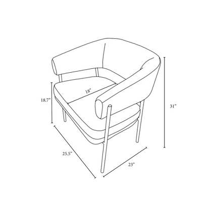 Rosemead Metal Frame And Rounded Back Faux Sherling Accent Chair Cream - Threshold™ Designed With Studio McGee - Image 5