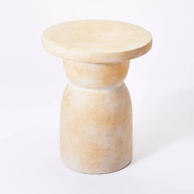 Montebello Shaped Ceramic Accent Table Light Brown - Threshold™ Designed With Studio McGee - Image 2