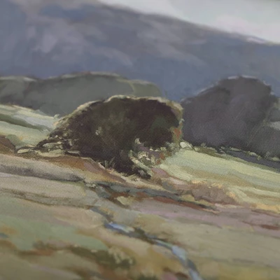 16" X 14" Summer Pasture Framed Wall Art Brass - Threshold™ Designed With Studio McGee - Image 3