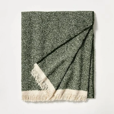 Herringbone Frayed Edges Throw Blanket - Threshold™ Designed With Studio McGee - Image 4