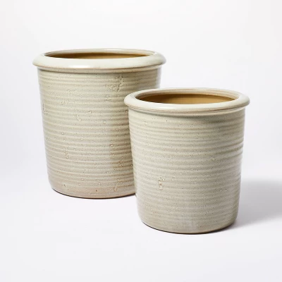 Large Ceramic Reactive Glaze Planter - Threshold™ Designed With Studio McGee - Image 3