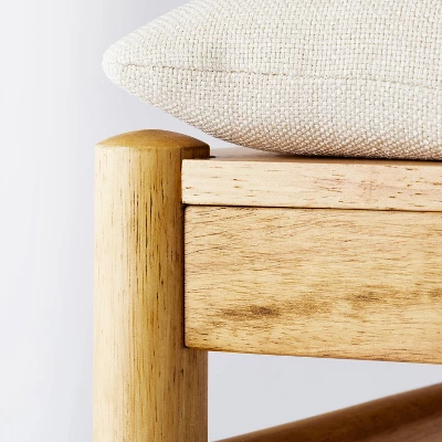 Emery Wood Counter Height Barstool With Upholstered Seat And Sling Back Natural - Threshold™ Designed With Studio McGee - Image 4