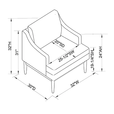 Howell Upholstered Accent Chair With Wood Base - Threshold™ Designed With Studio McGee - Image 6